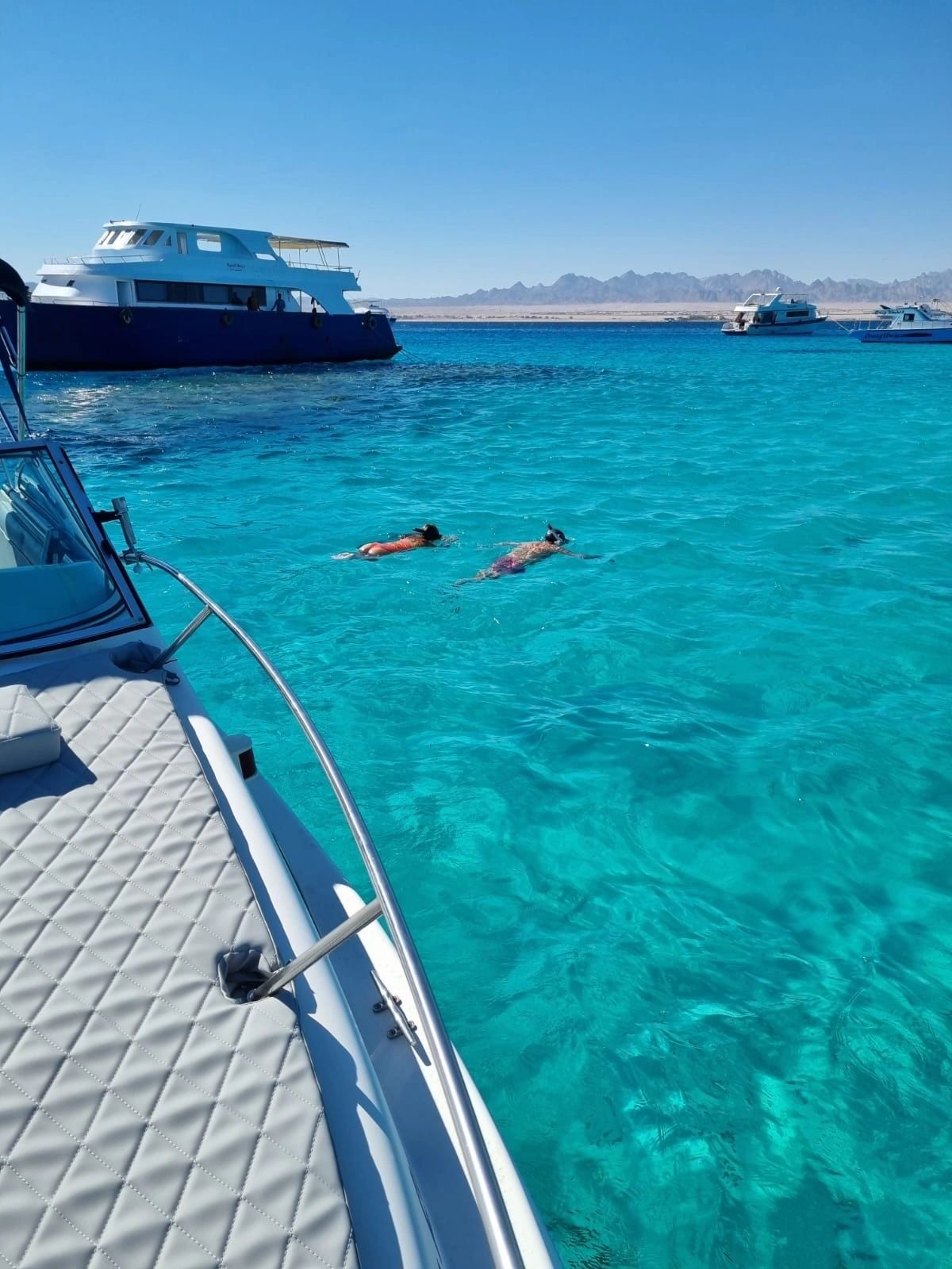 Snorkeling above a vibrant reef